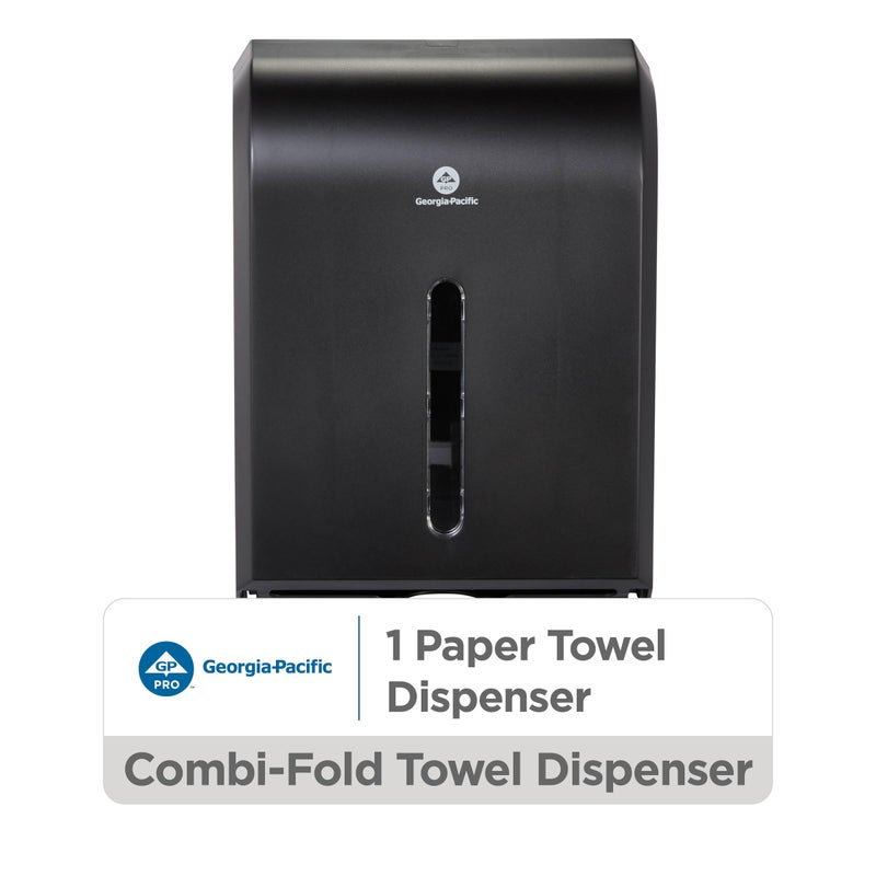 Georgia-Pacific Combi-Fold Paper Towel Dispenser, 56650A, Black - Image 2